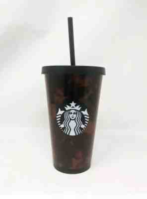 New Starbucks 16 oz Grande Mocha Swirl Tortoise Shell acrylic Cold Cup Tumbler - Sold on eBay Dec, 11th 2019 for $23.99