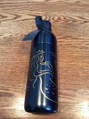 STARBUCKS ANNIVERSARY 2017 STAINLESS STEEL BLUE GOLD WATER BOTTLE 20 fl oz NEW - Sold on eBay Dec, 11th 2019 for $39.99