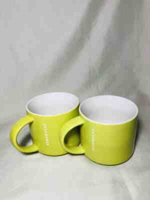 2012 Starbucks Lime Green Stackable China Coffee Mug w/Engraved Logo 14 oz EUC - Sold on eBay Dec, 11th 2019 for $20.00