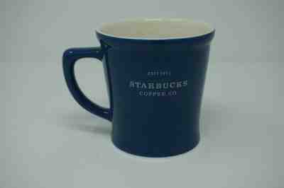 STARBUCKS COFFEE 2008 Blue Est 1971 Heavy Ceramic 18oz Cup Mug - Sold on eBay Dec, 10th 2019 for $23.99