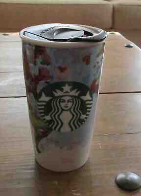 NWT STARBUCKS 12oz SHELBY KREGEL Watercolor WORLD MAP Ceramic Tumbler Mug (XS99 - Sold on eBay Dec, 10th 2019 for $24.95