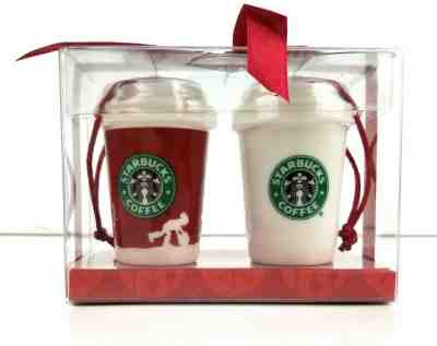 Starbucks Christmas Ornaments Mini Cups, New in Box - Sold on eBay Dec, 10th 2019 for $24.99