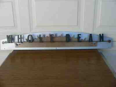 Genuine Starbuck's Coffee Store Sign~Whole Bean~42" long - Sold on eBay Dec, 10th 2019 for $30.00