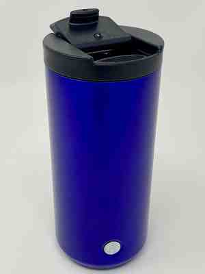 Starbucks Blue Metallic Double Walled Stainless Steel Traveler Tumbler Mug - Sold on eBay Dec, 10th 2019 for $38.00