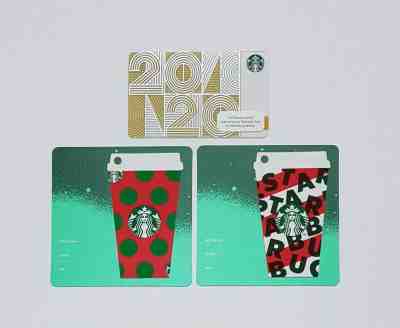 Starbucks Card Indonesia 2019 - Set of 3 Cards Cups n 2020 - Sold on eBay Dec, 10th 2019 for $25.00
