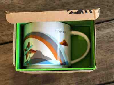 NEW Starbucks 2016 "You are Here Collection" Hawaii 14oz Coffee Mug - Sold on eBay Dec, 9th 2019 for $25.00