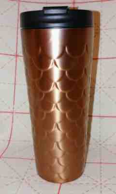 Starbucks Gold Mermaid Scales Cup Tumbler