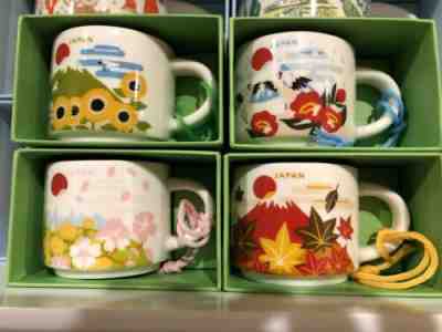 Starbucks Japan Mug YAH You Are Here Ornament Spring Summer Autumn Winter 2oz - Sold on eBay Dec, 13th 2019 for $79.99
