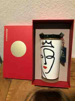 Starbucks 2015 Anniversary Collection Siren Crown Ceramic Tumbler Traveler NEW - Sold on eBay Dec, 13th 2019 for $34.99