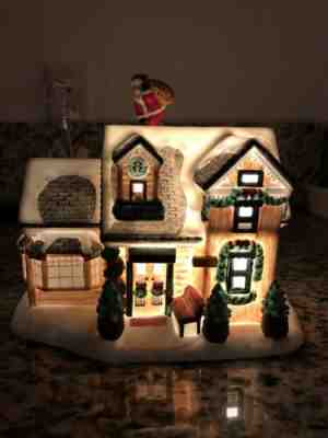 STARBUCKS LIGHTED HOLIDAY HOUSE FROM CHRISTMAS 2001 - BEAUTIFUL! - Sold on eBay Dec, 13th 2019 for $100.00