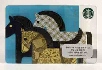 Starbucks  2013 South KOREA CNY BLUE HORSE Card - Mint HTF - Sold on eBay Dec, 13th 2019 for $65.00
