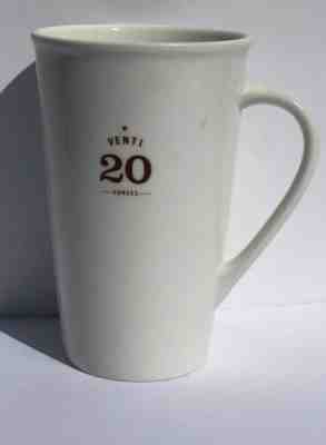 Starbucks 2010 Venti 20 Ounces White Tall Ceramic 20oz Coffee Latte Mug Cup EUC - Sold on eBay Dec, 13th 2019 for $15.99