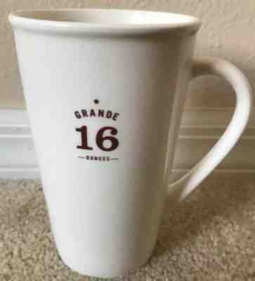 Starbucks 2010 Tall Grande White Mug Cup Coffee w handle 16 oz. Ounces 6.75" - Sold on eBay Dec, 13th 2019 for $22.60