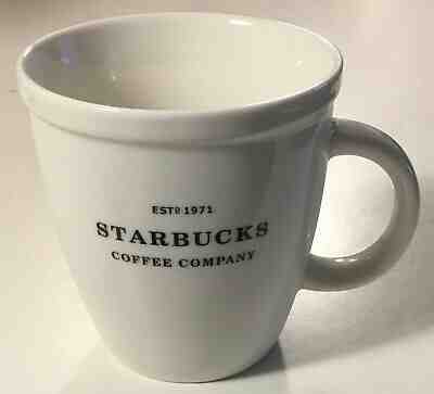 Starbucks Barista 2007 Estd 1971 Abbey Logo Large White Coffee Mug / Tea Cup - Sold on eBay Dec, 13th 2019 for $17.95