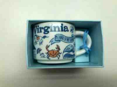 STARBUCKS Virginia  'BEEN THERE SERIES' 2 oz ORNAMENT MUG - NEW IN BOX - Sold on eBay Dec, 13th 2019 for $18.95