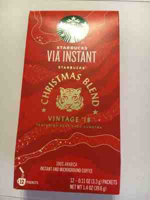Starbucks Via Instant Christmas Blend Vintage '18 - Sold on eBay Dec, 13th 2019 for $19.49