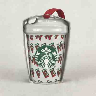 Starbucks 2019 Holiday MERRY COFFEE Mini Cup Christmas Tree Ornament New - Sold on eBay Dec, 13th 2019 for $16.80