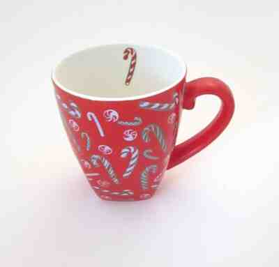 Large Starbucks Barista Red Candy Cane Christmas Mug 2002 - Sold on eBay Dec, 13th 2019 for $17.95