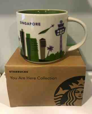 STARBUCKS MUG You Are Here Singapore 14oz Orchid Purple V1 And Merlion Red V2 - Sold on eBay Dec, 13th 2019 for $69.99