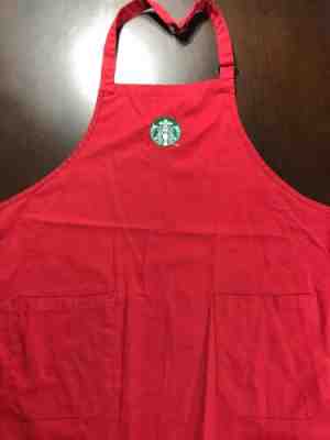 Starbucks Coffee Red Apron Seasonal Holiday - Sold on eBay Dec, 13th 2019 for $35.00