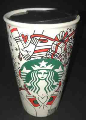Starbucks Special Holiday (Christmas) Traveler Ceramic Tumbler & Lid (NEW)  - Sold on eBay Dec, 13th 2019 for $24.95