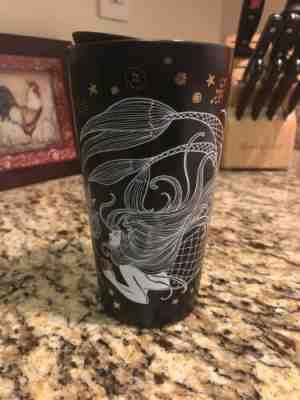 Starbucks 2019 Holiday Black Gold Siren Mermaid Tumbler Ceramic Cup 12oz Mug Hot - Sold on eBay Dec, 13th 2019 for $26.00
