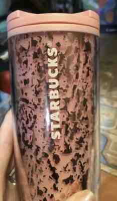 Starbucks 16 Oz. Tall Insulated Drinking Cup Sparkle Pink  NEW - Sold on eBay Dec, 13th 2019 for $15.00