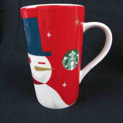 Starbucks Winking Snowman Holiday Christmas Latte Tall Coffee Mug Cup 2012 - Sold on eBay Dec, 13th 2019 for $22.99