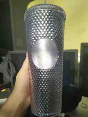  NEW STARBUCKS 2019 FALL PLATINUM IRIDESCENT STUDDED Cold Cup Tumbler  IN HAND - Sold on eBay Dec, 13th 2019 for $24.00