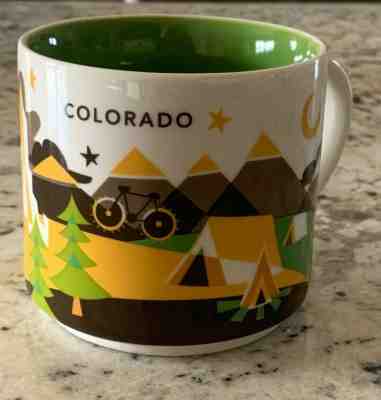 Starbucks You Are Here Collection Coffee Tea Cup Mug Retired Colorado  14oz  - Sold on eBay Dec, 13th 2019 for $20.99