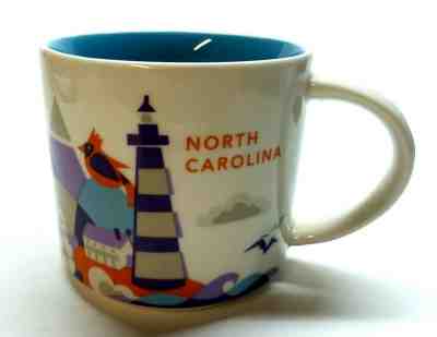 STARBUCKS 2016 "North Carolina" You Are Here Collection COFFEE Mug! FREE S/H! - Sold on eBay Dec, 13th 2019 for $19.99