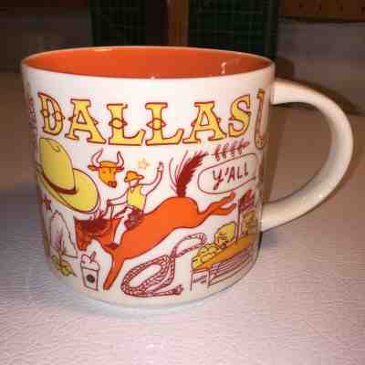 2018 Starbucks Coffee Mug Cup - DALLAS Been There - 14 oz - FREE SHIPPING - Sold on eBay Dec, 13th 2019 for $22.99