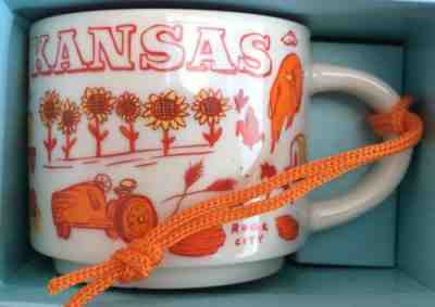 Starbucks Been There Series Ornament Kansas 2 oz. Mug New - Sold on eBay Dec, 13th 2019 for $24.95