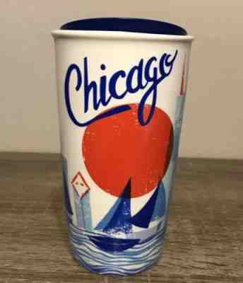 NEW Starbucks Chicago Ceramic Double Wall Traveler Tumbler 12 Oz 2016 - Sold on eBay Dec, 13th 2019 for $38.99