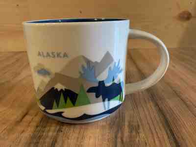 Starbucks You Are Here Alaska Mug 2014 Retired 14 oz // perfect // Free ship - Sold on eBay Dec, 13th 2019 for $29.95