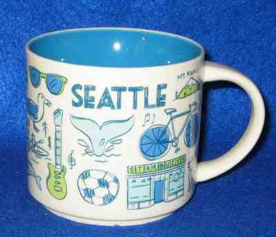 Starbucks Seattle Washington Been There Series 14oz Ceramic Mug - Sold on eBay Dec, 13th 2019 for $28.88