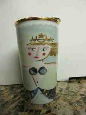 STARBUCKS 2014 Blue Mermaid Art Illustration Travel Coffee Mug 12oz Gold Lid Cup - Sold on eBay Dec, 13th 2019 for $29.99