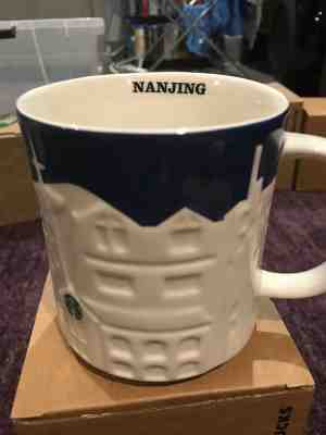 Brand New Genuine Starbucks Nanjing Blue Skyline Relief Mug from US Seller  - Sold on eBay Dec, 13th 2019 for $45.00