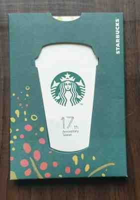 "TAIWAN" Starbucks 17th & 18th Anniversary pin + postcard - Sold on eBay Dec, 12th 2019 for $45.00