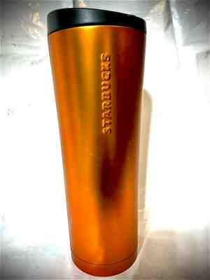 NEW! Starbucks 20oz ORANGE INSULATED Travel Coffee Tumbler Cup Hot/cold - Sold on eBay Dec, 14th 2019 for $35.00