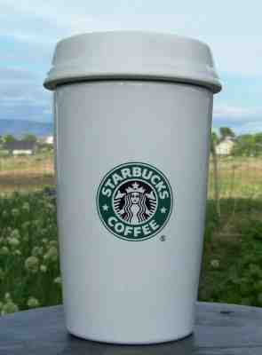 Starbucks Barista 2000 Ceramic To Go Cup Coffee Canister Mermaid Logo - Sold on eBay Dec, 14th 2019 for $25.00