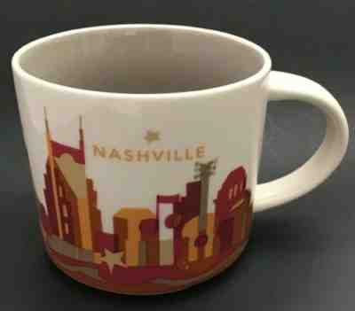 Starbucks NASHVILLE You Are Here Collection 14 oz Mug Cup Music City 2014 NEW  - Sold on eBay Dec, 14th 2019 for $18.97