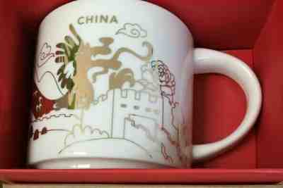 Starbucks China Golden Dragon Mug Cup You are here YAH new in box w/SKU *RARE - Sold on eBay Dec, 14th 2019 for $39.99