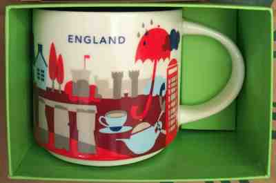 Starbucks England Mug YAH London You Are Here England Britain New in Box w/ SKU