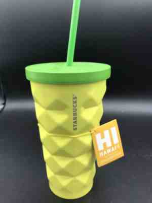 Starbucks PINEAPPLE Hawaii HI Collection Cold Cup 16OZ Metal Tumbler NWT - Sold on eBay Dec, 14th 2019 for $30.00