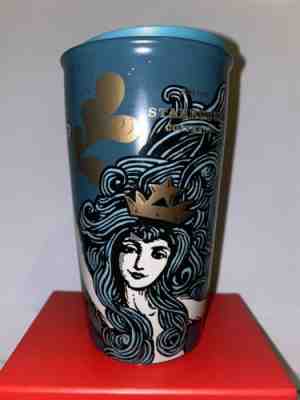 Starbucks Double Wall Tumbler 2019 Vietnam Anniversary Siren Mermaid 12oz Mug - Sold on eBay Dec, 14th 2019 for $54.00