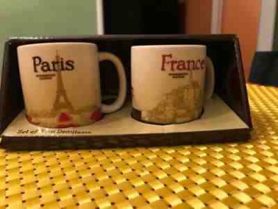 New! Global Icon 2012 Starbucks France Paris Coffee Set Of 2 Demitasse Mugs Cups - Sold on eBay Dec, 14th 2019 for $24.99