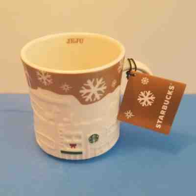 Starbucks JEJU South Korea Holiday GOLD Christmas Xmas Relief Mug Original NWT - Sold on eBay Dec, 14th 2019 for $44.90