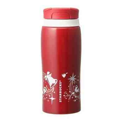 Starbucks Japan Christmas 2014 Stainless Adelie Tumbler Jingle bell Red 12 oz - Sold on eBay Dec, 14th 2019 for $46.00
