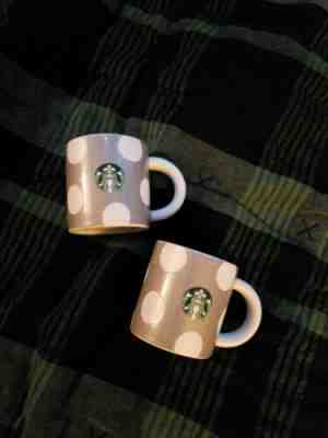 (2 pack) Starbucks Holiday 2019 Silver Sparkle Dot Espresso Mini Mug Cup 3oz  - Sold on eBay Dec, 14th 2019 for $29.99